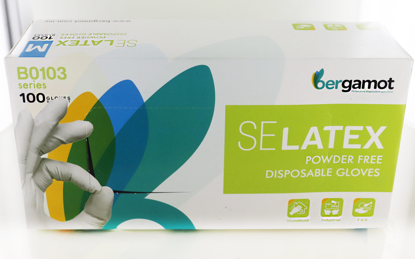 Bergamot SE Latex Powder Free Examination Gloves SNS Global Pharma